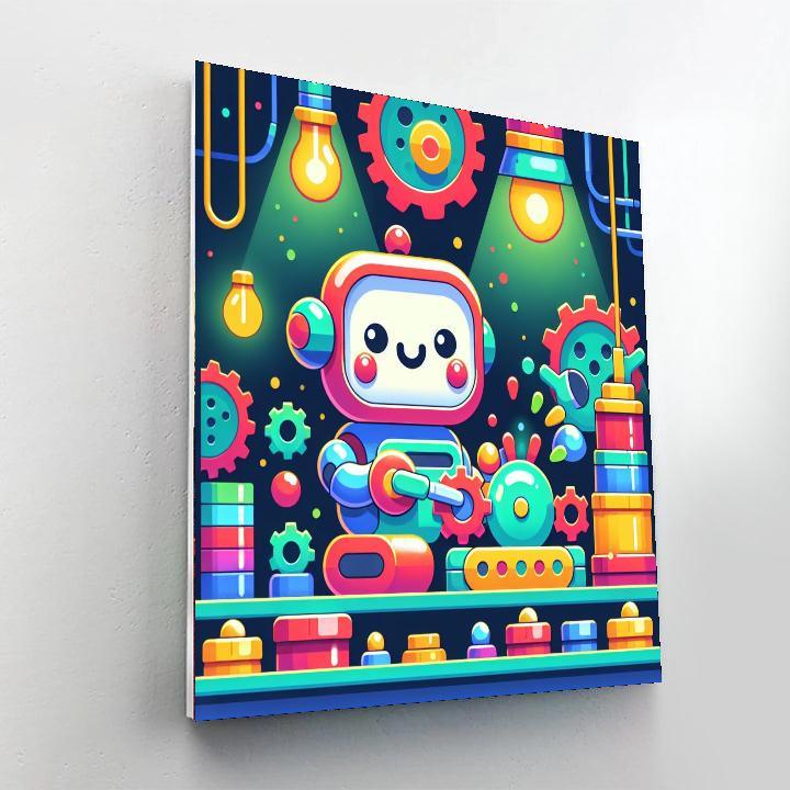 Creative Robot Adventures Painting Number Kit