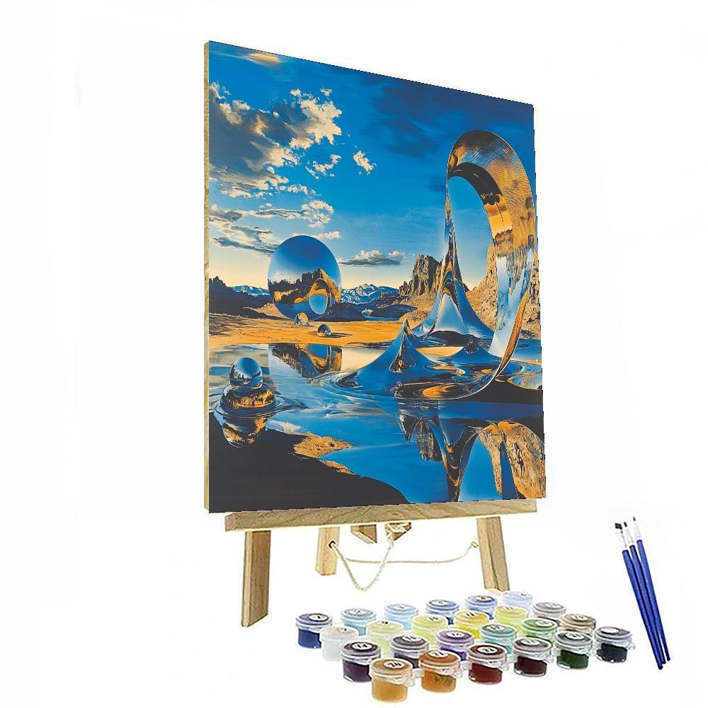 Salvador Dali Inspired Dali's Surreal Melting World  DIY Paint By Numbers