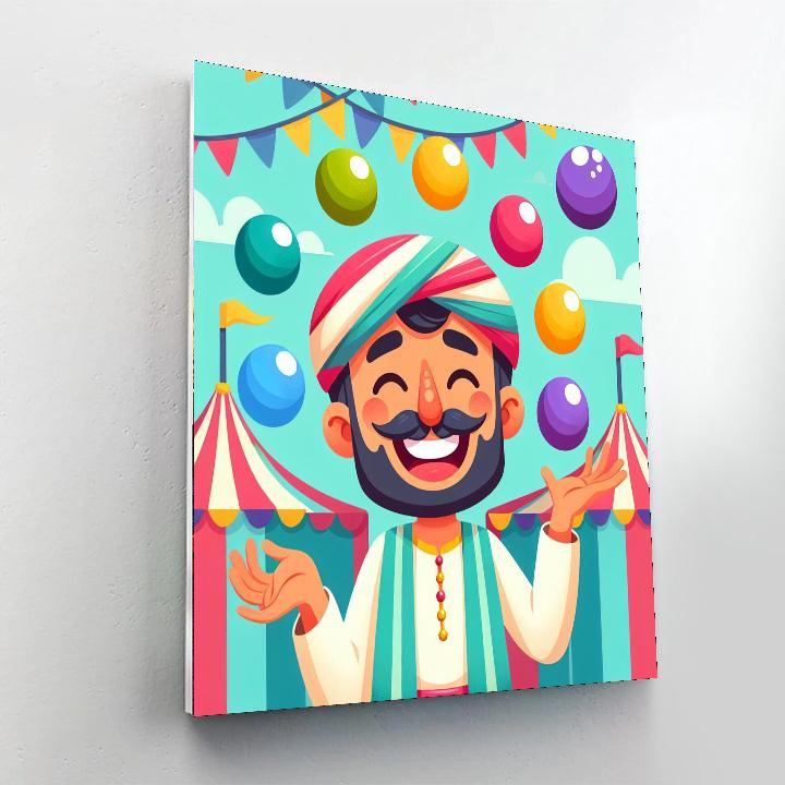 Jolly Juggler Paint By Numbers
