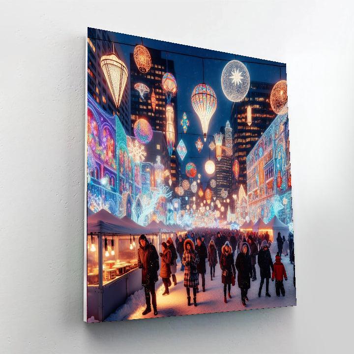 Montreal En Lumiere Festival Painting Number Kit