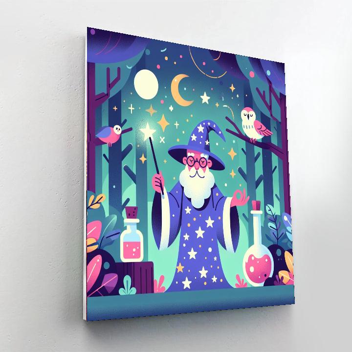 Whimsical Wizard's Realm Paint By Numbers