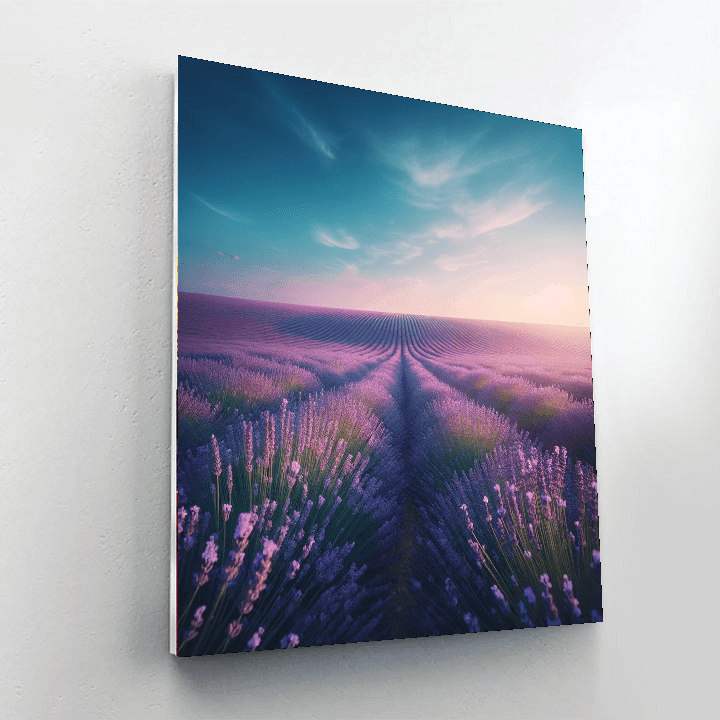 Soothing Lavender Fields DIY Paint By Numbers