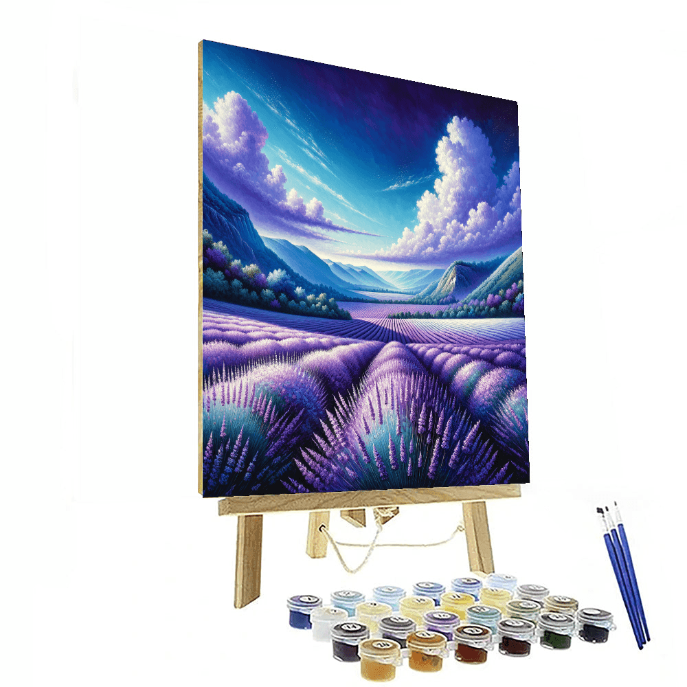Tranquil Lavender Fields Paint By Number