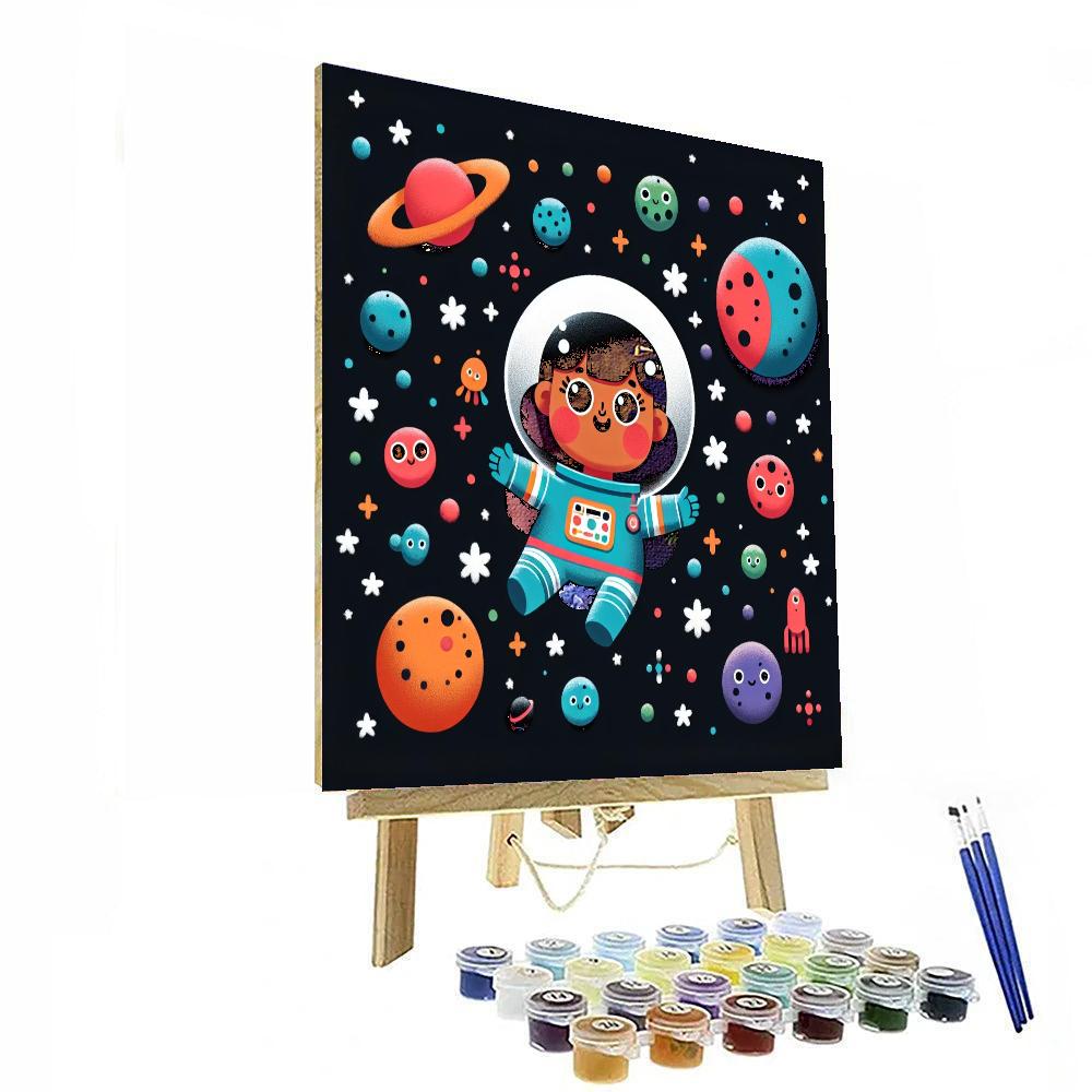 Galaxy Explorer Journey DIY Paint By Numbers