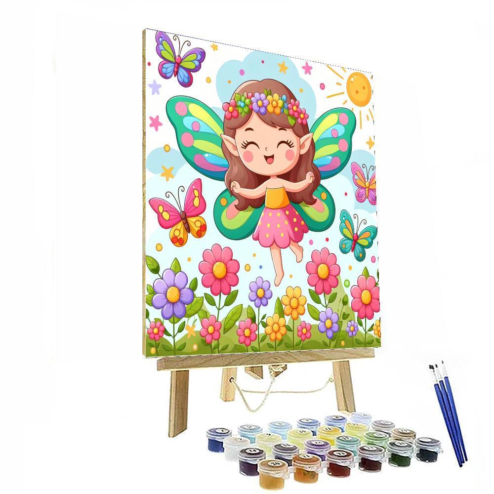 Colorful Flower Fairy Paint By Color