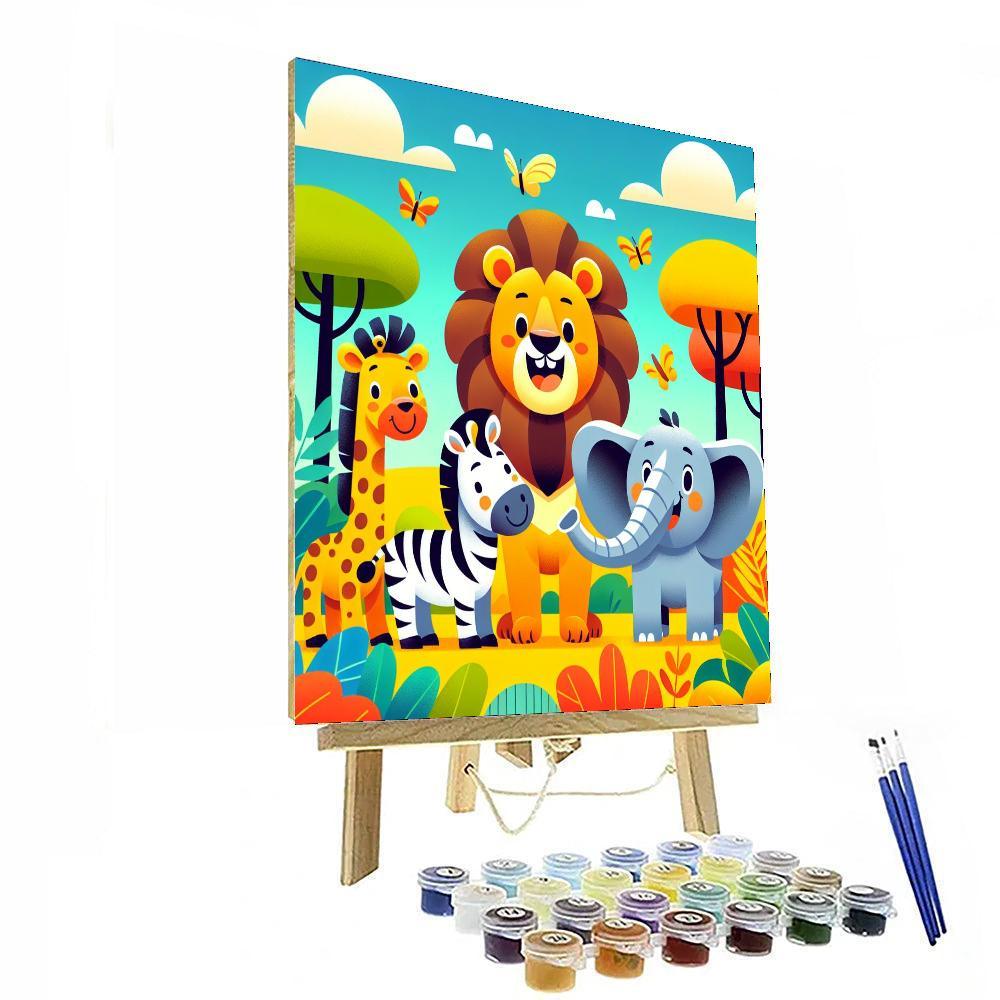 Silly Safari Adventure Paint By Color