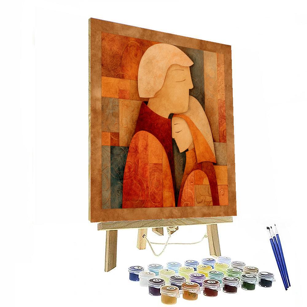 A Mother's Warm Embrace DIY Paint By Numbers