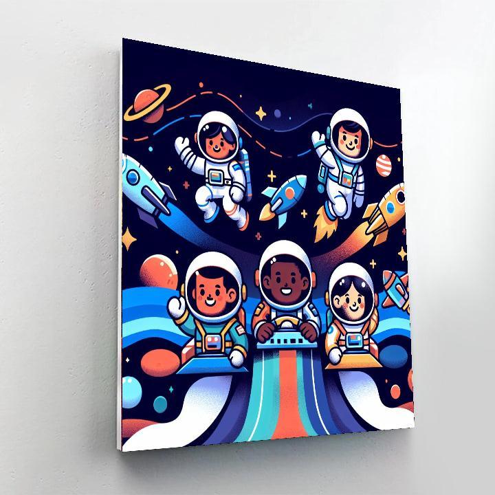 Galaxy Guardians On A Space Mission Paint By Numbers Art