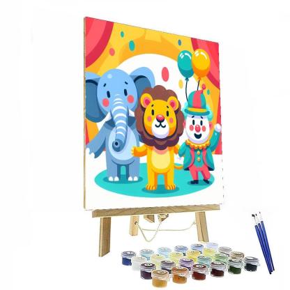 Joyful Animal Circus Numbered Painting Kits