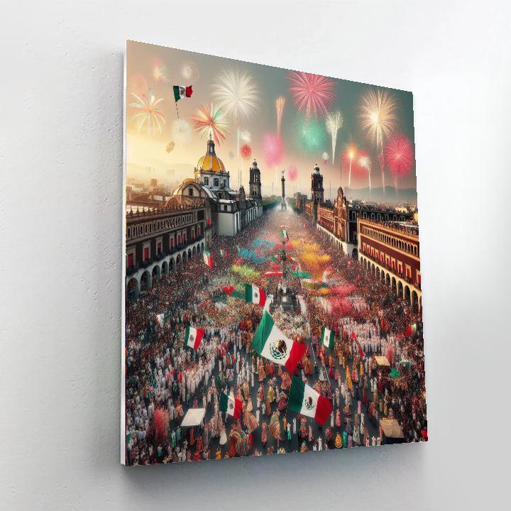 Día De La Independencia - Mexico City Paint By Numbers Kits