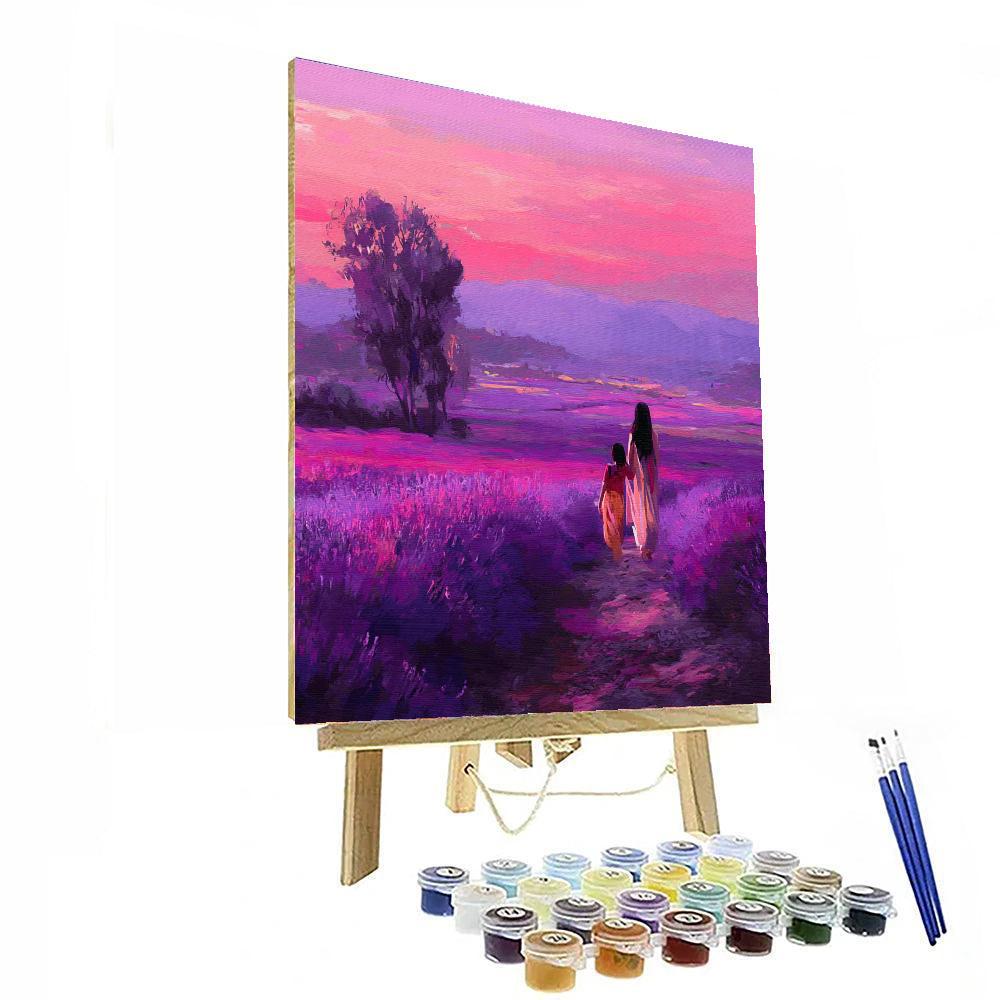 Whispering Love In Lavender Fields DIY Paint By Numbers