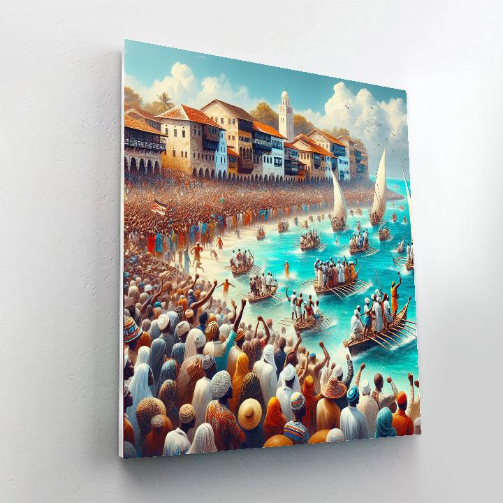 Lamu Cultural Festival - Kenya Numbered Painting Kits