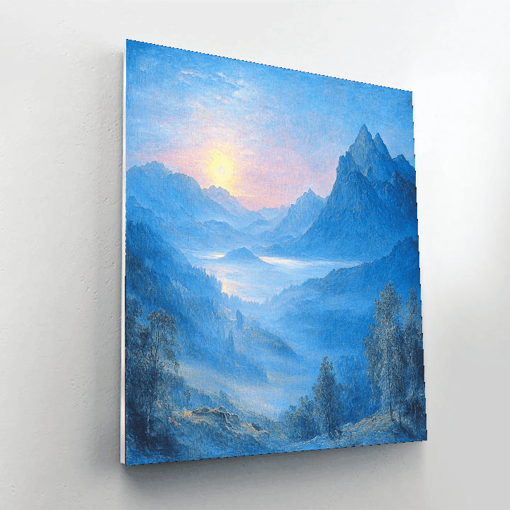 J.M.W. Turner Inspired Mountain Mist Symphony  Paint By Numbers Kits
