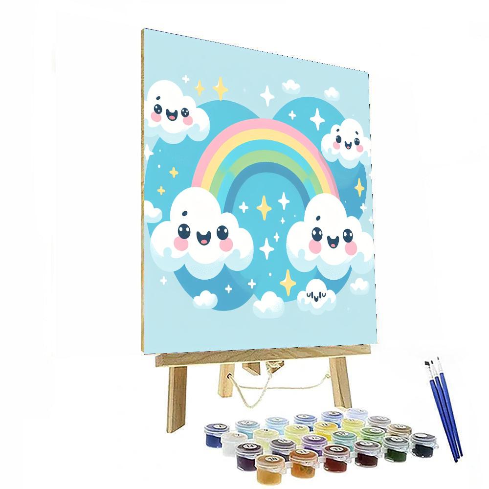 The Happy Cloud Kingdom DIY Paint By Numbers