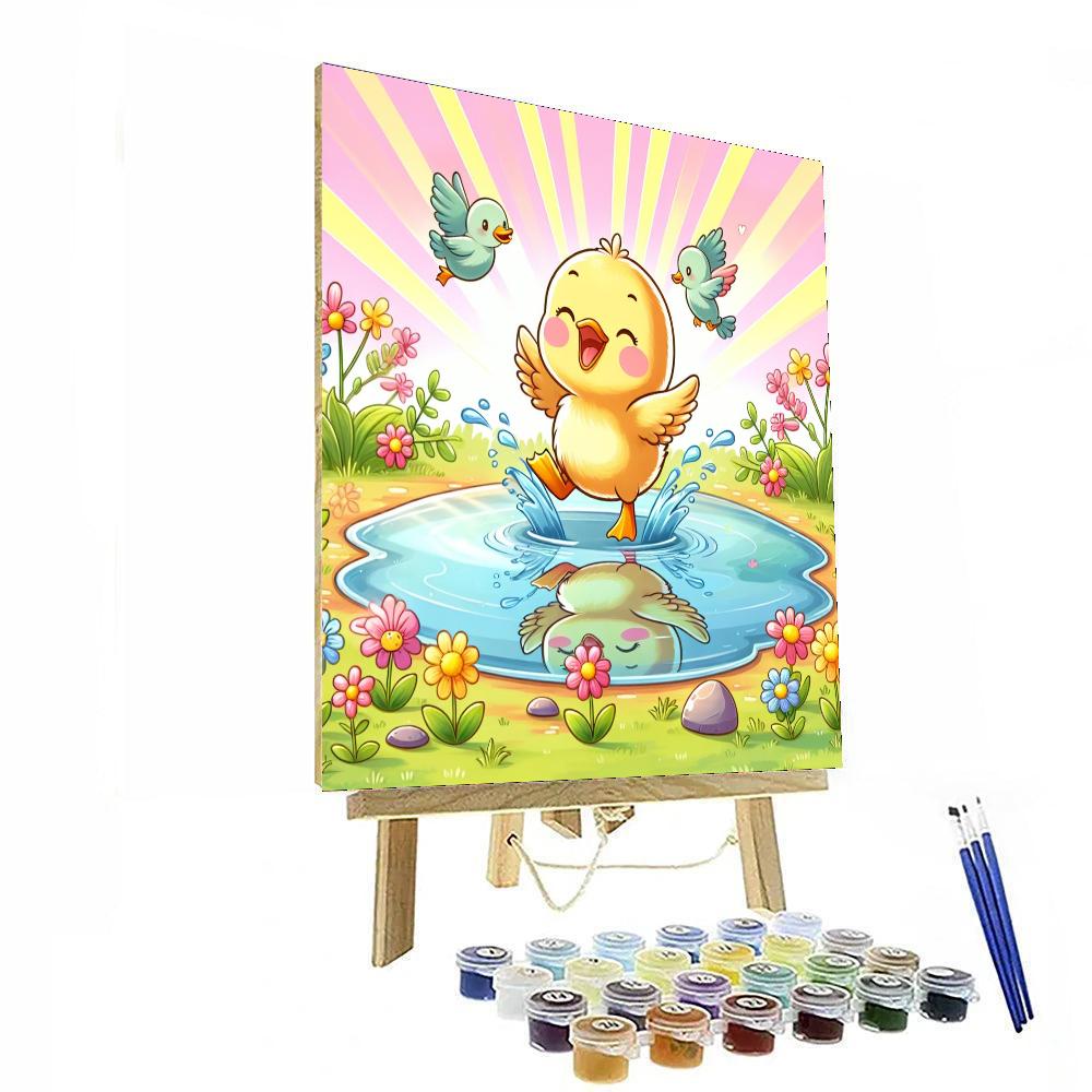 Playful Duckling Paint By Color