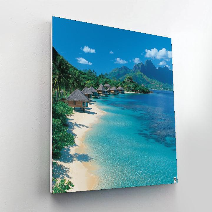 Lagoons Of Bora Bora - French Polynesia Numbered Painting Kits