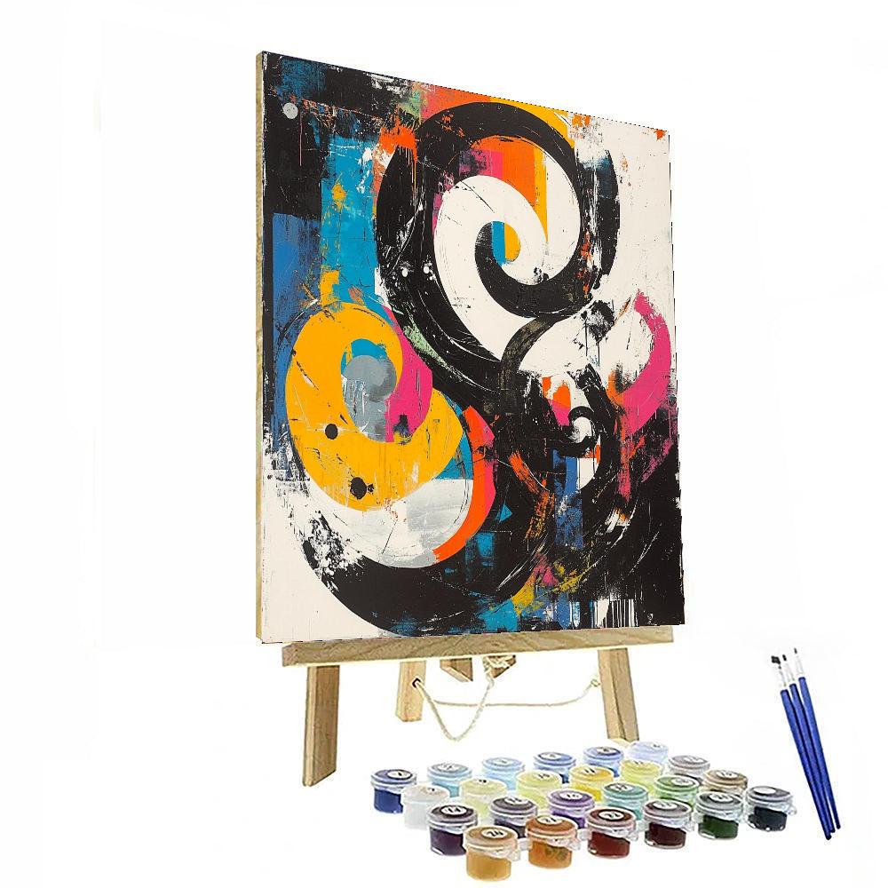 Banksy Inspired Vision Of Tomorrow  Number Painting