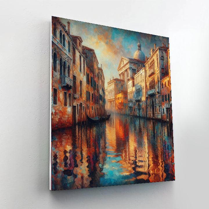 Venetian Canal Reflections DIY Paint By Numbers