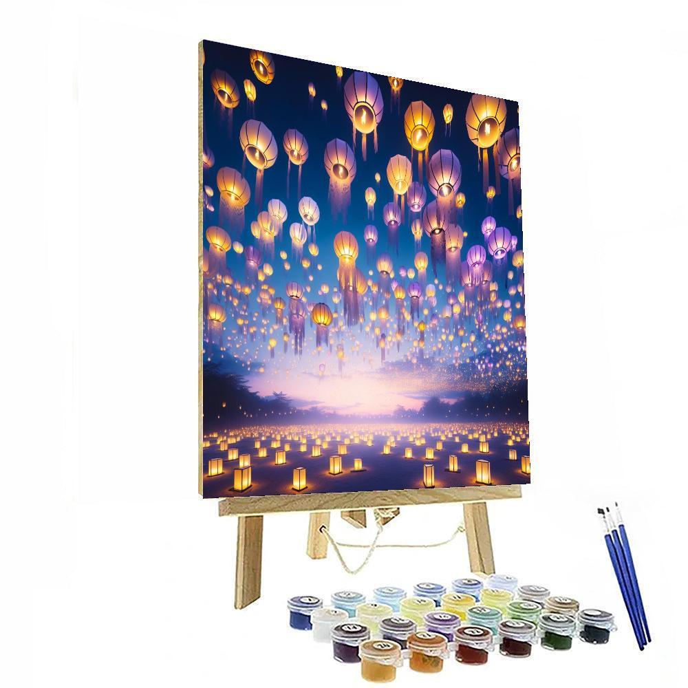 Tangled Nightlights Paint By Numbers Art