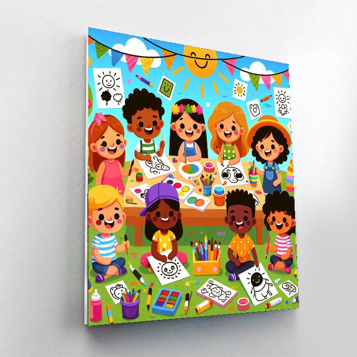Doodle Art Party Paint By Numbers Art