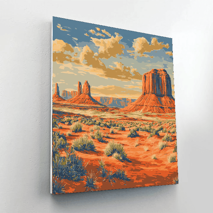 Monument Valley Navajo Tribal Park Paint By Numbers
