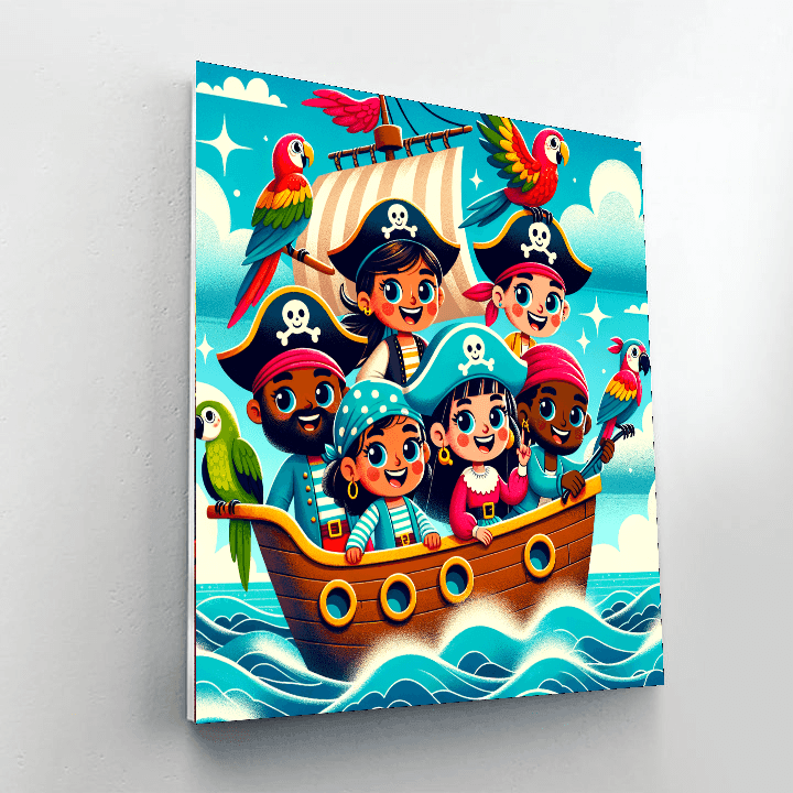 Adventurous Pirate Crew Paint By Number