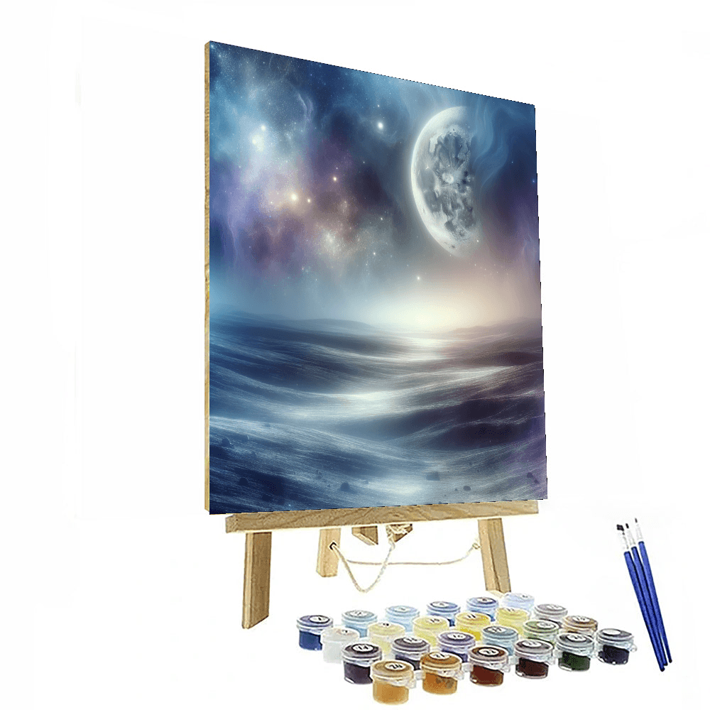 Luminous Lunar Landscape Painting By Numbers Kit