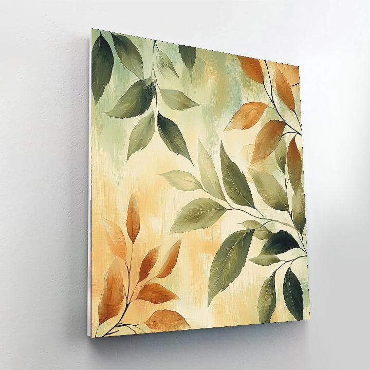 Zhao Mengfu Inspired Serenity In Leaves  Paint By Numbers