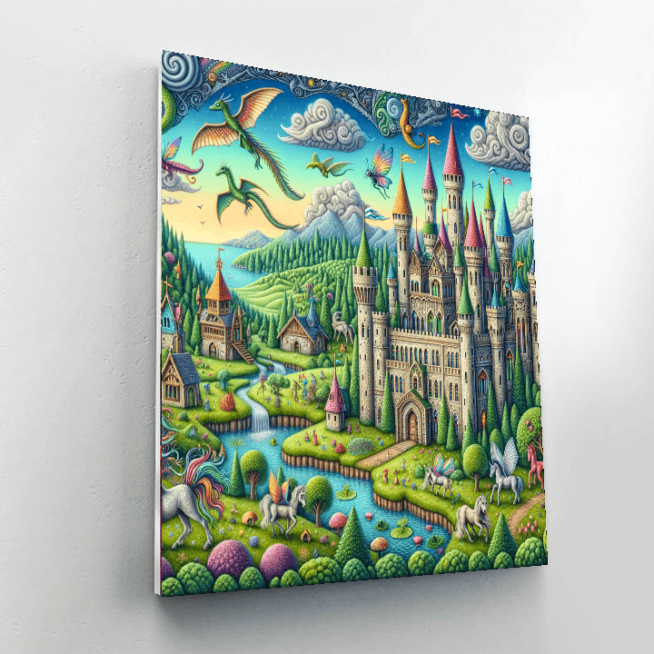 Fairytale Kingdom DIY Paint By Numbers
