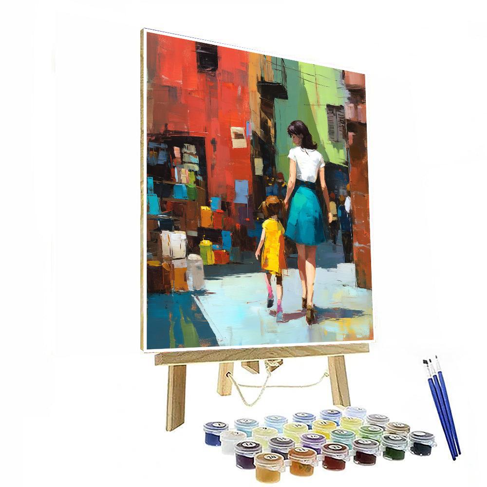 Mother's Day Market Adventure DIY Paint By Numbers