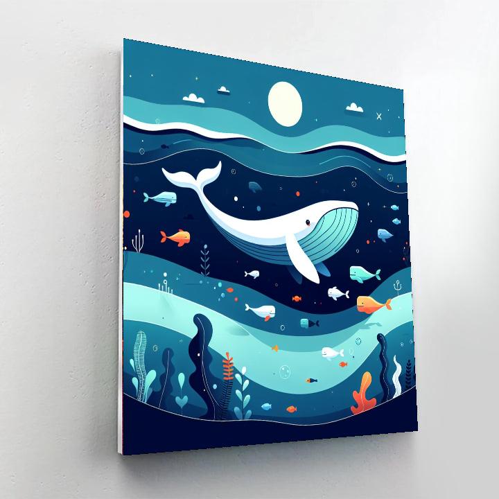Wise Whale Wonders Paint By Numbers
