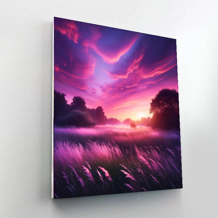 Ethereal Twilight Meadows Painting By Numbers Kit