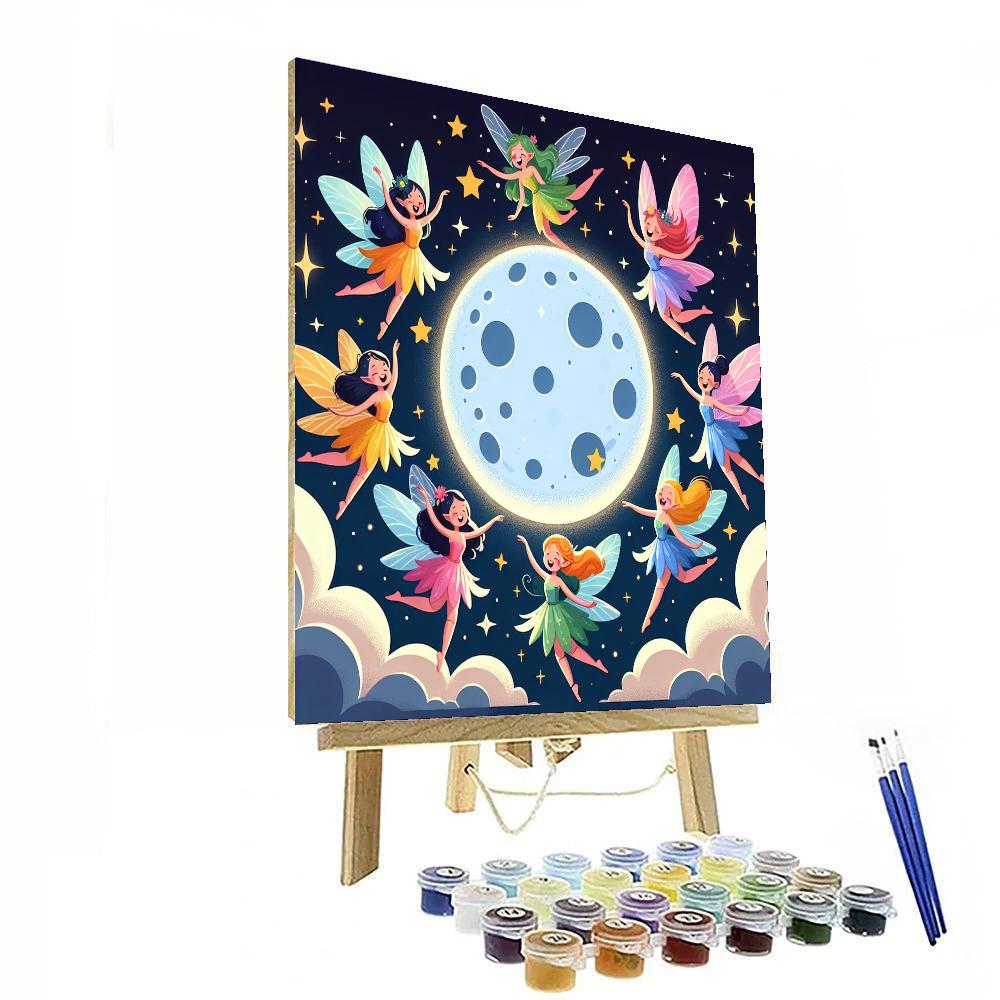 Mystical Night Fairies Painting Number Kit