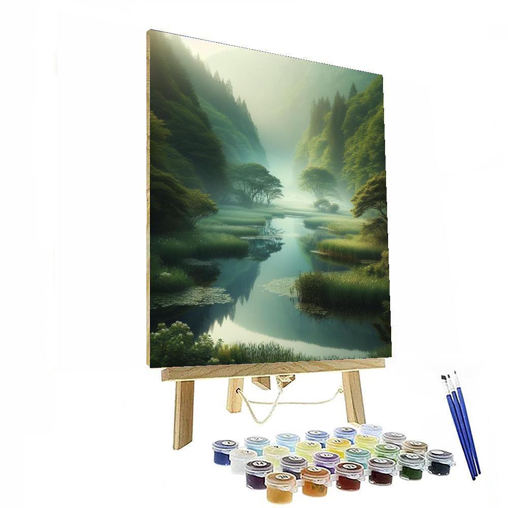 Dreamy Marshland Tranquility Painting By Numbers Kit
