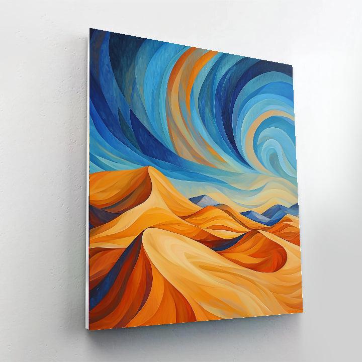 Georgia O'Keeffe Inspired Whirling Desert Winds  Paint By Numbers Kits