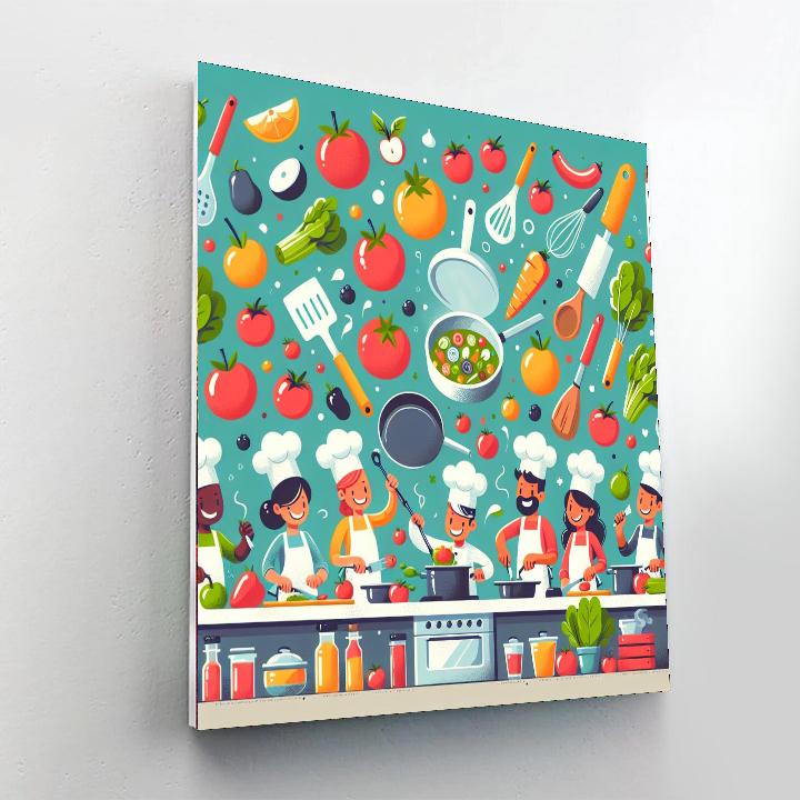 Cooking Adventures Number Painting