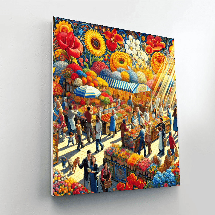 Sunny Flower Festival Paint By Numbers