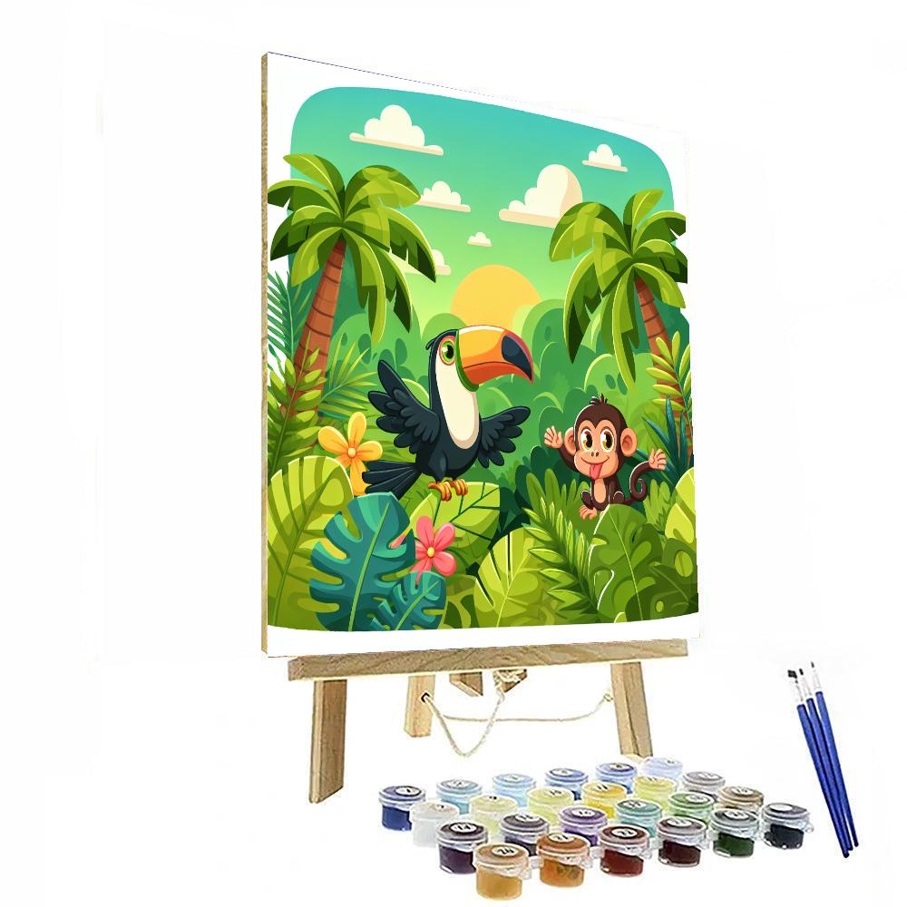 Rainforest Safari Journey Numbered Painting Kits