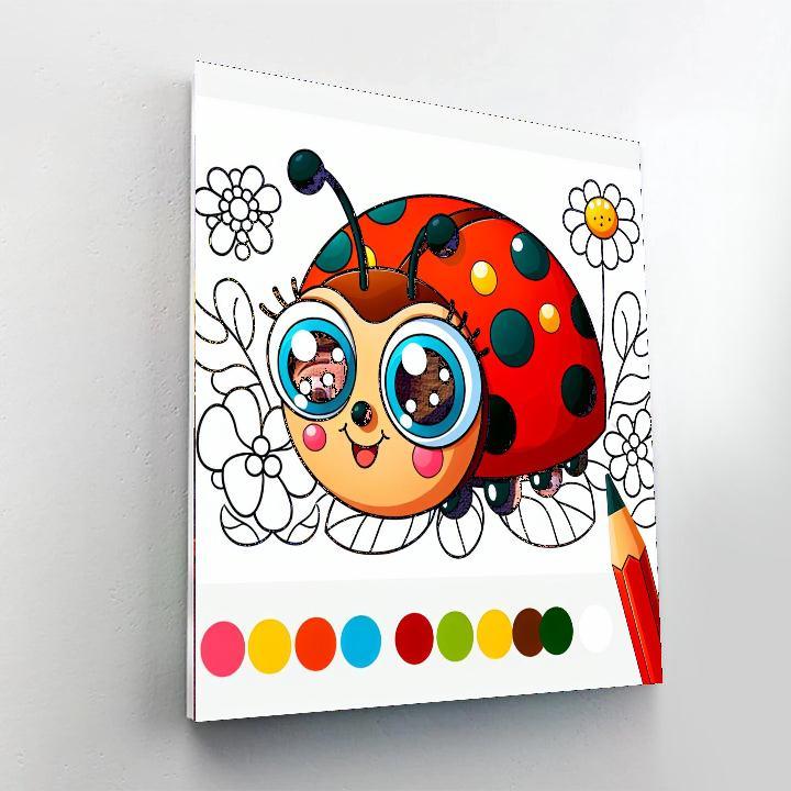 Bright Ladybug Paint By Numbers Kits