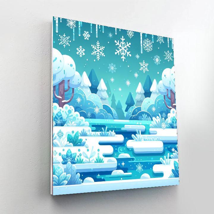 Frosty Fantasy Frolic Paint By Color