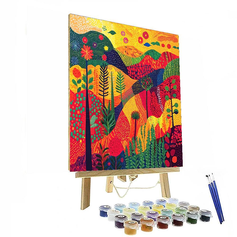 Frida Kahlo Inspired Dreamweaver's Tapestry  Painting By Numbers Kit