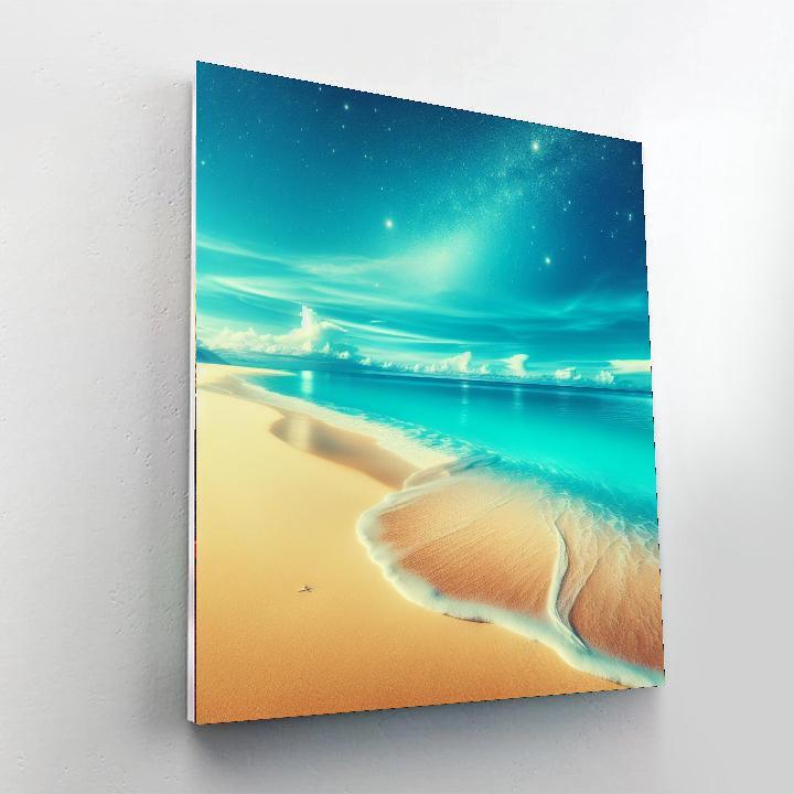 Secluded Beach Escape Painting By Numbers Kit