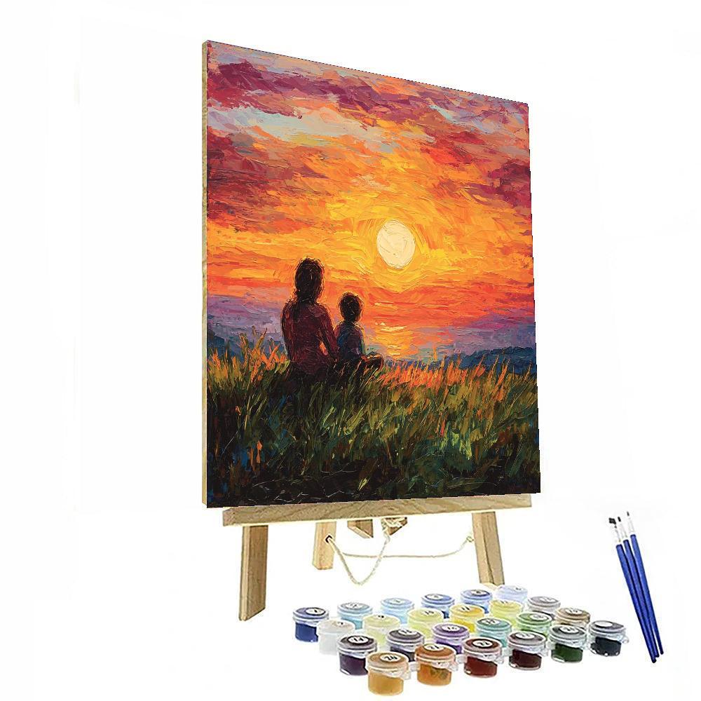 Sunset Conversations Number Painting