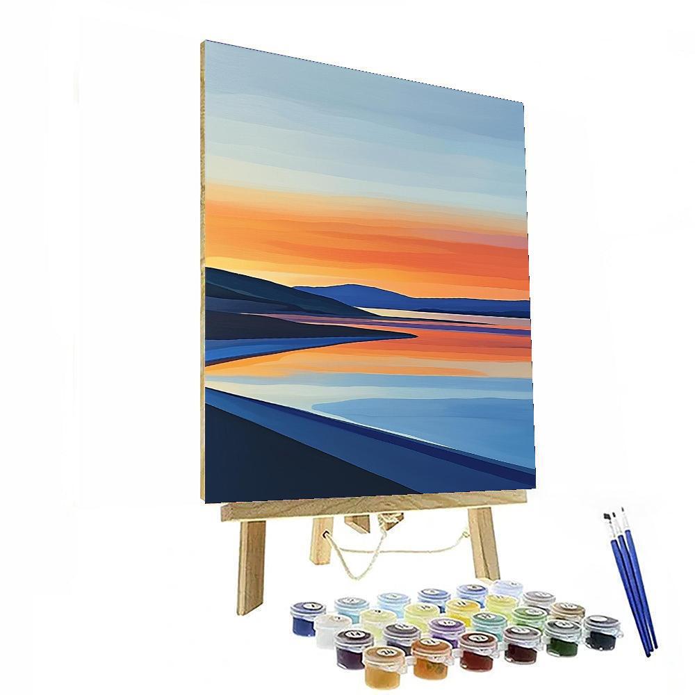 Michelangelo Inspired Dynamic Horizons  DIY Paint By Numbers