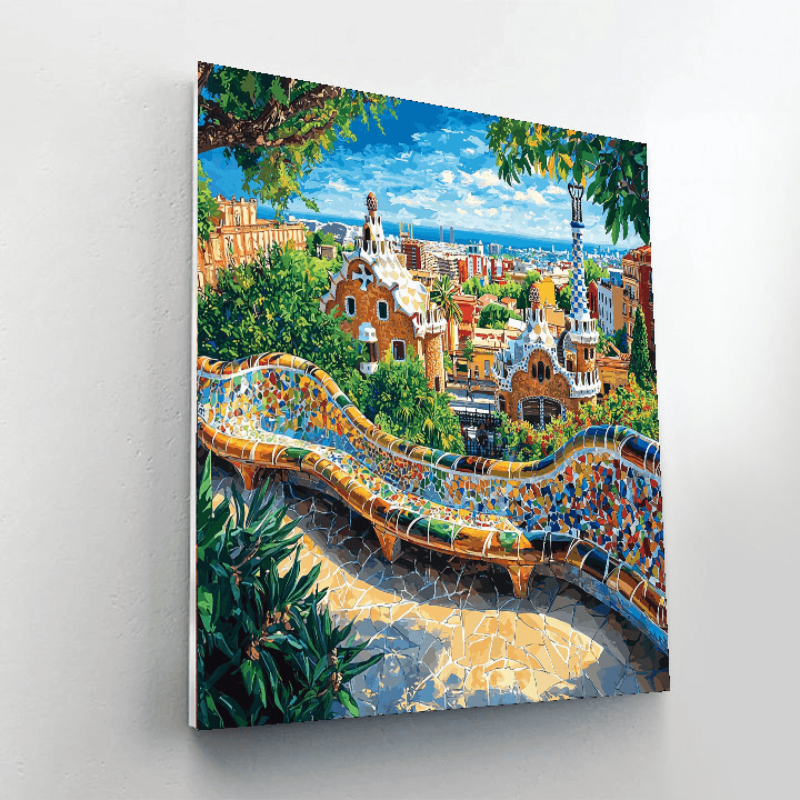 Park Guell Number Painting