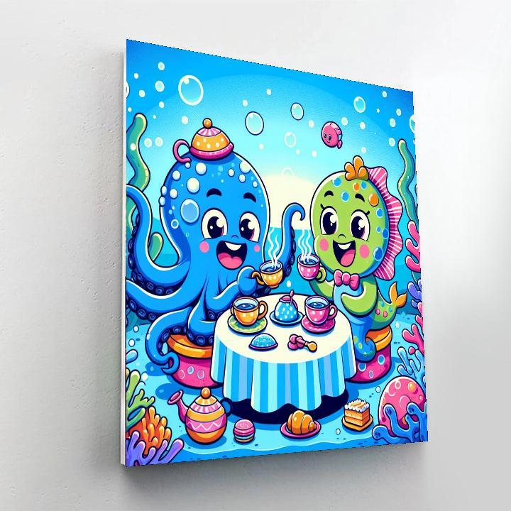 Underwater Tea Party Paint By Numbers Kits