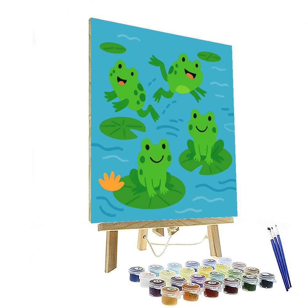 Hopping Frog Follies DIY Paint By Numbers