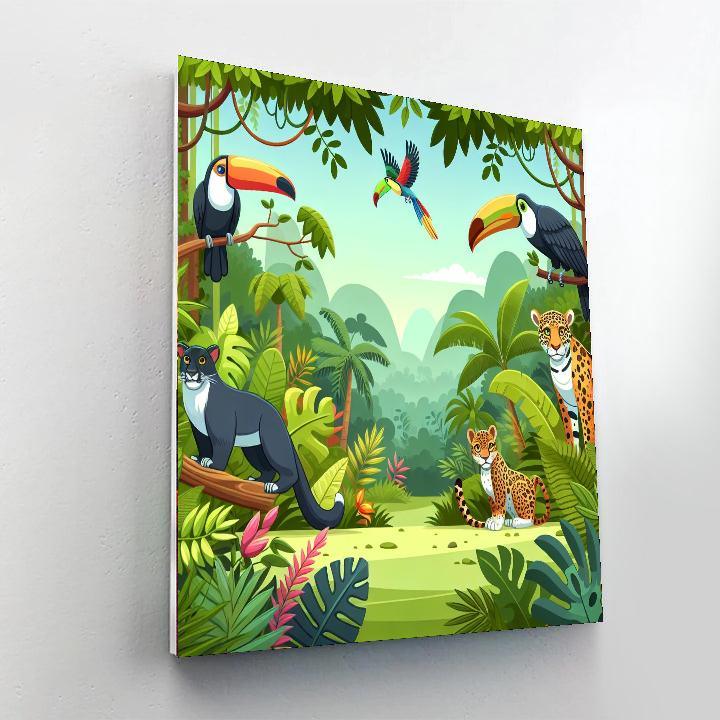Rainforest Magic Painting By Numbers Kit