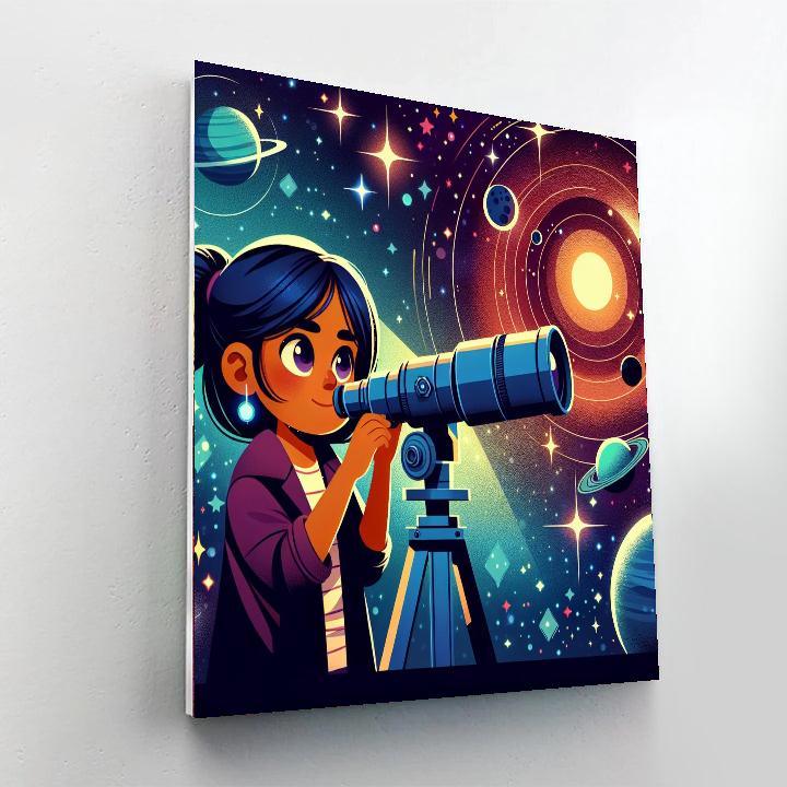 Stargazer's Cosmic Journey Numbered Painting Kits