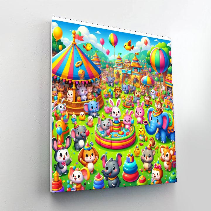 Colorful Festival Fun Paint By Numbers Art